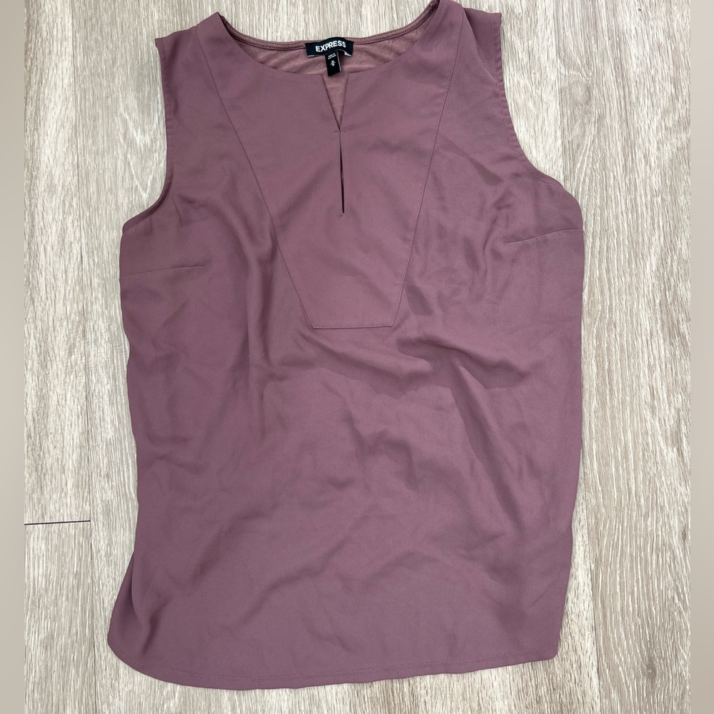 Express Mauve Sleeveless Top